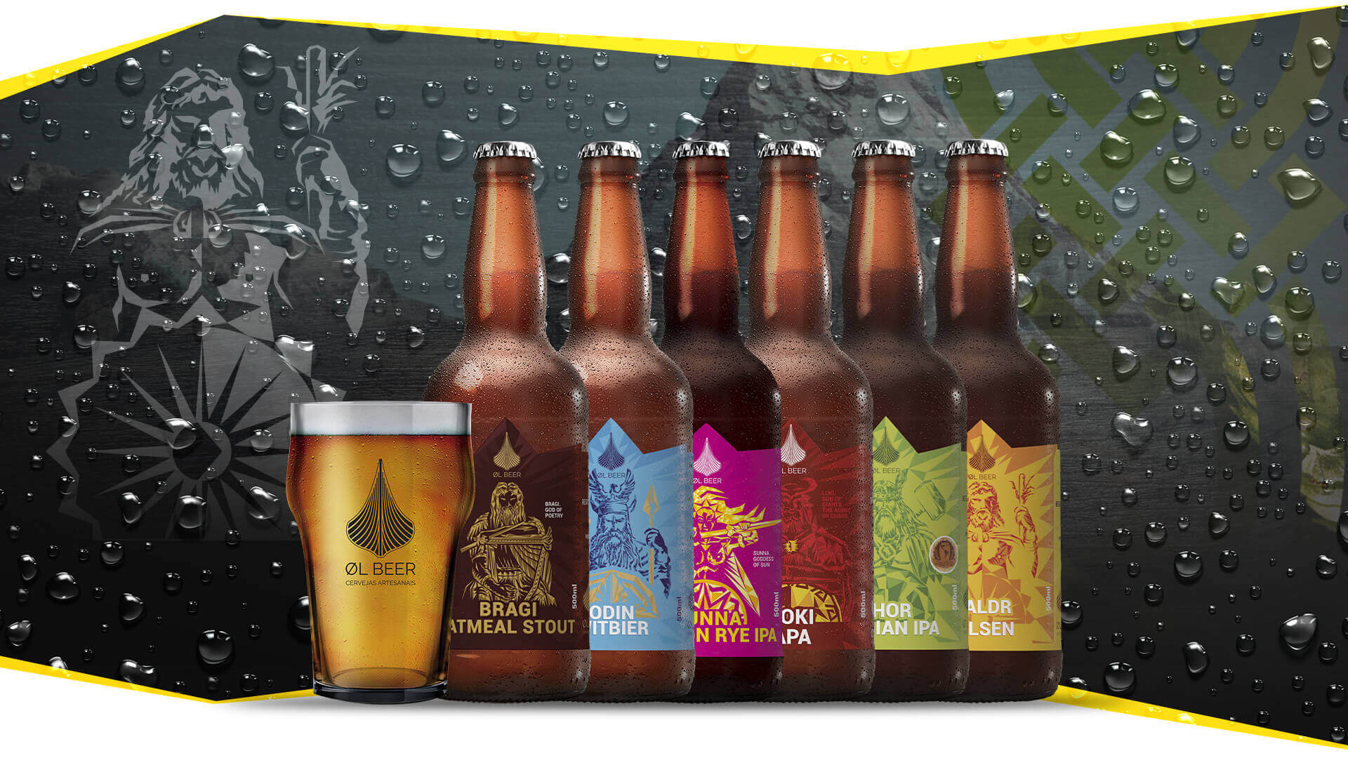 ØL Beer: embalagens USINØL - Linha regular de cervejas
